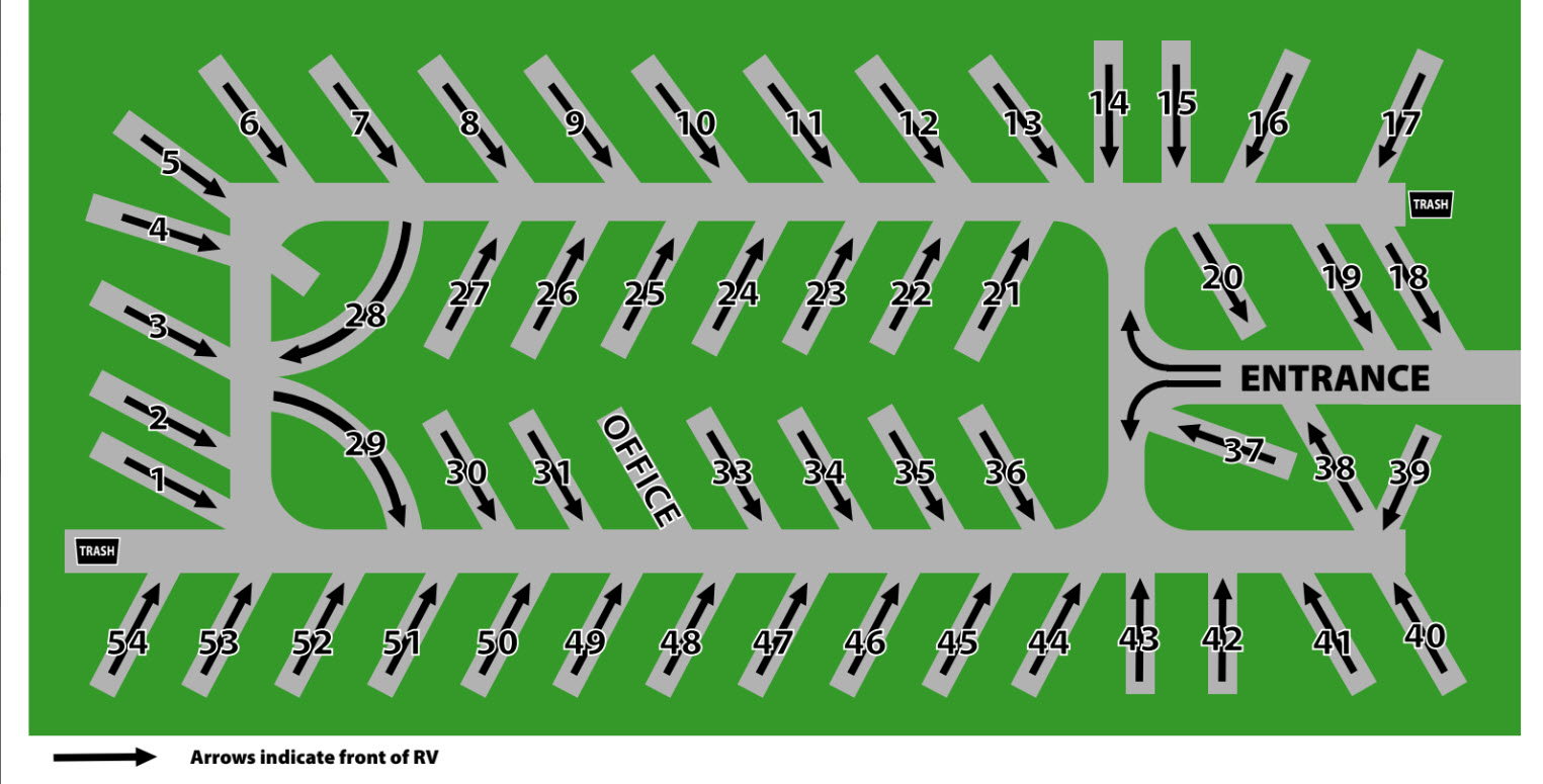 RV Park Map Forest Grove RV Park